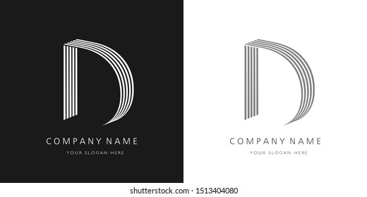 Logo 3d diseño moderno y creativo	