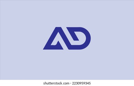 A AND D LOGO BLUE VEKTÖR