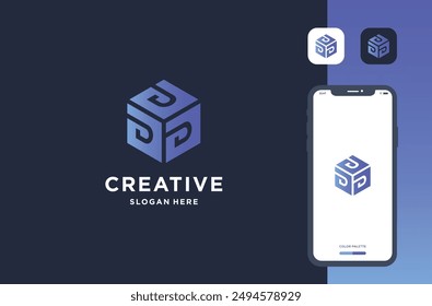 d logo business identity inspiration