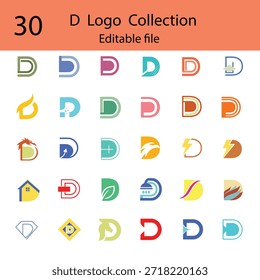 Design da coleção de logotipos D 30