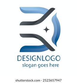 D-Logo, cool und schön und elegant