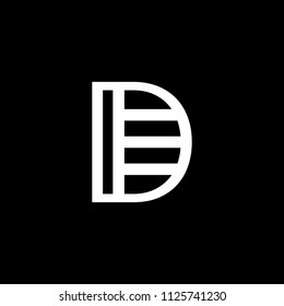 D logo design abstract unique simple