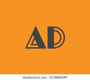 A and D logo design. AD abstract Letters Logo Monogram. This logo design is the process of creating a visual symbol that represents a brand, company, or individual.