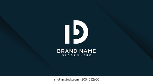 D Logo-Design mit kreativem Konzept Premium Vector Part 