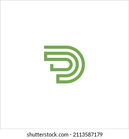 Diseño del logotipo D y plantilla de logotipo de letra D creativa
