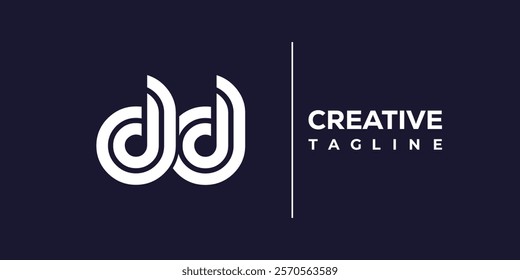 D and D logo design. DD abstract Letters Logo Monogram. This logo design is the process of creating a visual symbol that represents a brand, company, or individual.