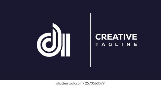 D and I logo design. DI abstract Letters Logo Monogram. This logo design is the process of creating a visual symbol that represents a brand, company, or individual.