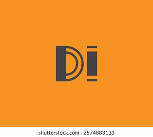 D and I logo design. DI abstract Letters Logo Monogram. This logo design is the process of creating a visual symbol that represents a brand, company, or individual.