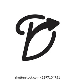 D Logo Design, D icon, Letter D minimalist Logo design