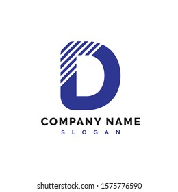 D Logo Design. D Letter Logo Icon Vector Illustration - Vector