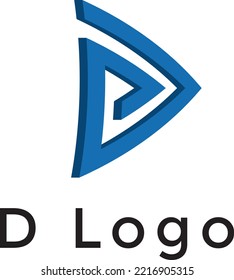 Diseño del logo D. Logo minimalista