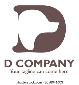 D logo design on Animal pet theme