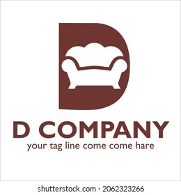 D logo design on Home Furnishing theme