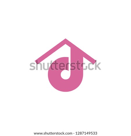 The D logo design and on top of it have a house and look modern, simple, proffesional. Vector EPS 10