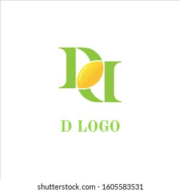 D Logo Design Template. D Letter, D Alphabet