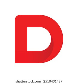 D Logo Design Template Vector Graphic Branding Element.