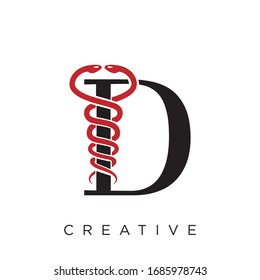 d logo design vector icon symbol
