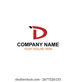 D-Logo-Design, Vektorlogo, Illustration, Logo-Design