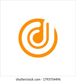 D logo design vector sign