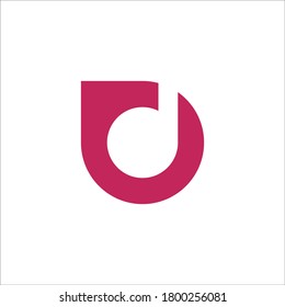 D logo design vector sign