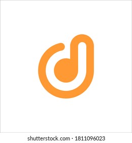 D logo design vector sign