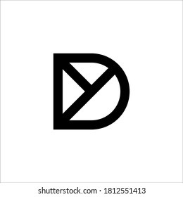 D logo design vector sign