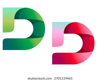 D-Logo-Design, Vektorsymbol, grafische Idee, kreativ.2026