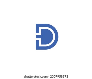 D Logo design vector template