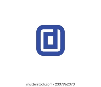 Plantilla vectorial de diseño de logotipo D