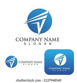 D logo Faster Template vector icon illustration
