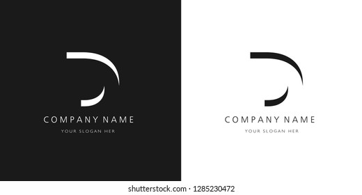 d logo letter design