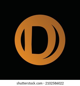D Logo. D Letter Logo Design Vector Template For Brand