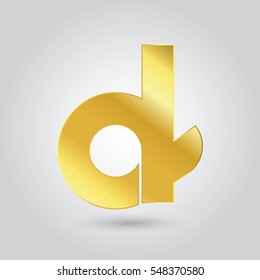 d logo letter typography design for brand and company identity