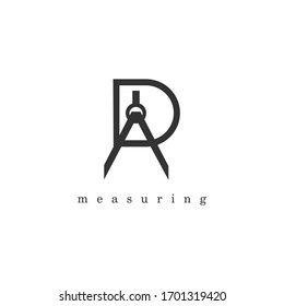 D logo letter,with mathematical term design.