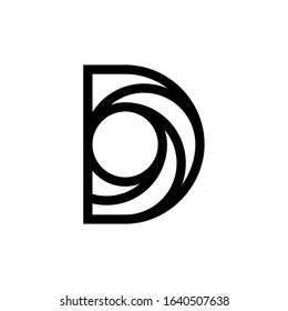 D logo is a little explanation of the concept of the logo: a unique D letter with clean, clear, thick, and elegant lines