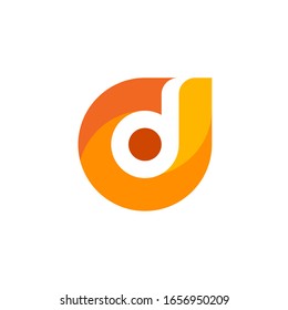 Das D-Logo ist eine kleine Erklärung für das Konzept des Logos: ein einzigartiger D-Brief mit klaren, klaren, dicken und eleganten Linien
