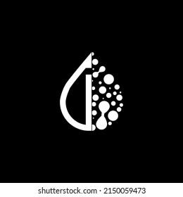 D logo monogram isolated on circle element design template