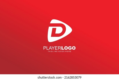 D logo Play for branding company. sign template vector illustration for your brand.