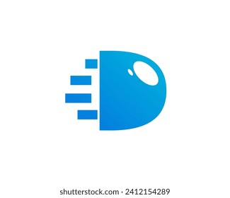 D Logo ist in Form einer Qualle
