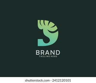 The d logo is in the shape of a tree