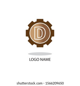 D LOGO SYMBOL MODERN BUSINESS