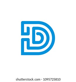 D Logo Template Stock Vector (Royalty Free) 1095725810 | Shutterstock