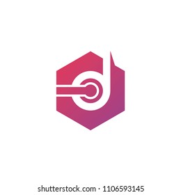 d logo template