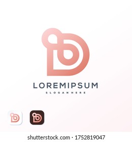 D logo template ready to use