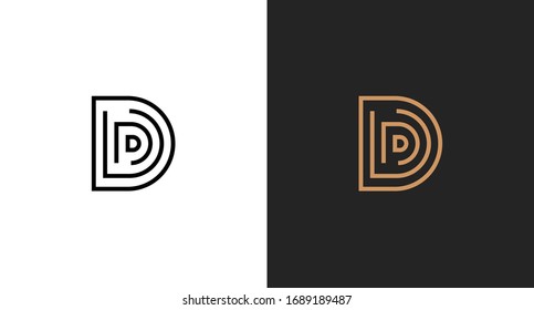 D logo template vector concept