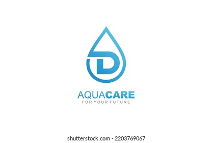 D logo trendy for company identity. letter template vector illustration for your brand.