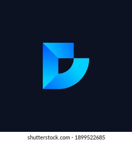 D Logo Vector Template | D Abstract Letter Logo Design | Creative D Modern Business Logo Design Concept