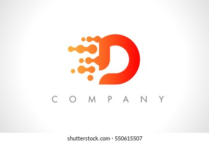D Logo.D Letter Icon Design Vector Illustration.