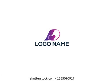 D love logo, Letter D heart logo icon line art style design element template, Letter D initial logo design