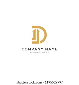 D luxury letter Logo Template Design Vector, Emblem, Design Concept, Creative Symbol, Icon